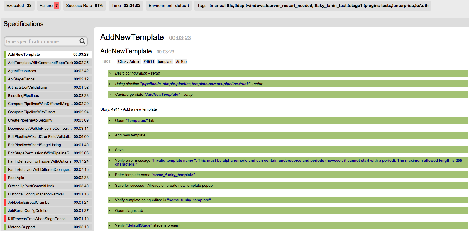 Open Source Tests - The GoCD way