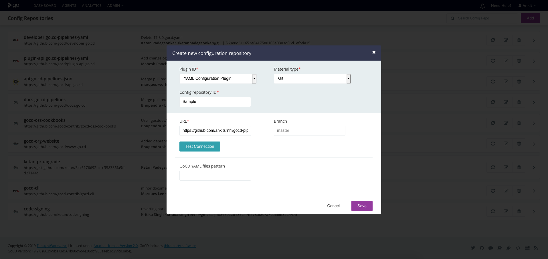 Config repo yaml