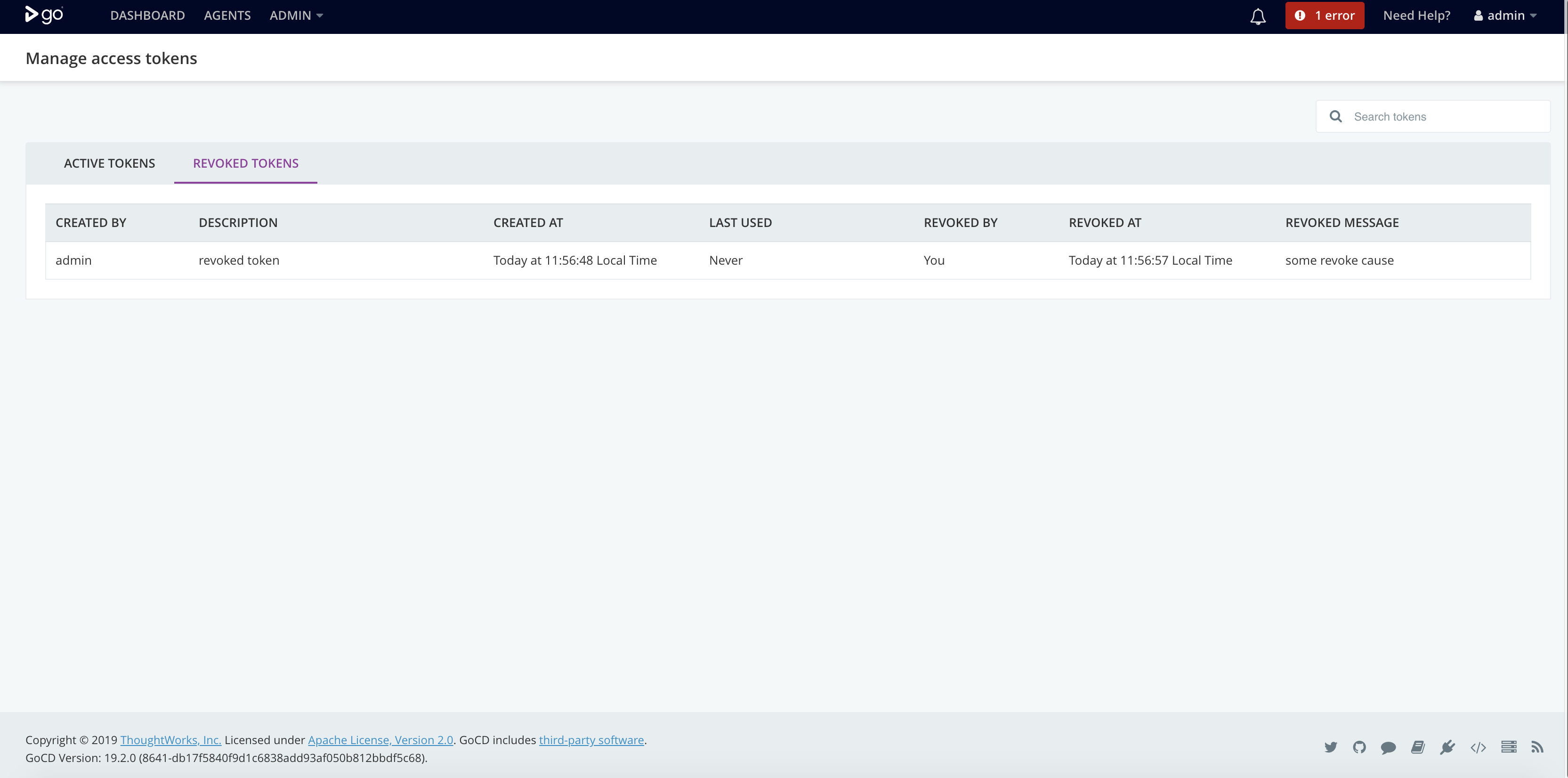 “revoked access tokens”